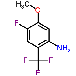 4-Fluoro-5-methoxy-2-(trifluoromethyl)aniline Structure