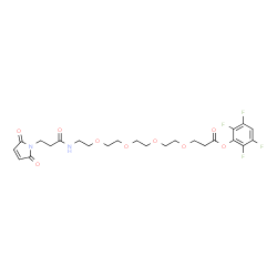 Mal-amido-PEG4-TFP ester Structure