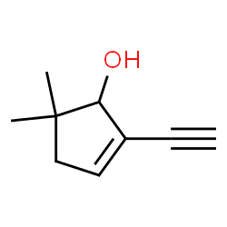 2-Cyclopenten-1-ol, 2-ethynyl-5,5-dimethyl- (9CI) structure