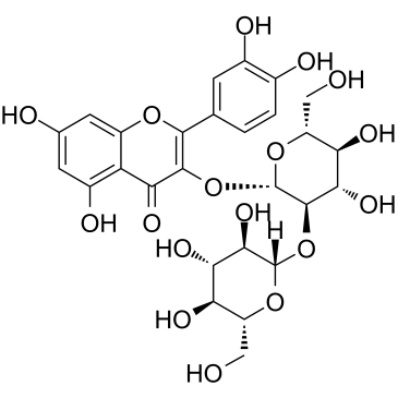 Quercetin-3-O-sophoroside Structure