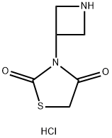 3-(Azetidin-3-yl)thiazolidine-2,4-dione hydrochloride Structure