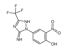 4-[5-amino-3-(trifluoromethyl)-1,2,4-triazol-1-yl]-2-nitrophenol Structure