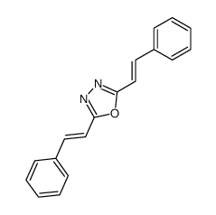 2,5-bis[(E)-2-phenylethenyl]-1,3,5-oxadiazole Structure