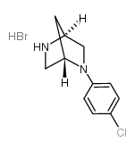 (1S,4s)-2-(4-氯苯基)-2,5-二氮杂双环[2.2.1]庚烷氢溴酸结构式