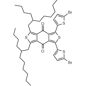 1,3-双(5-溴-2-噻吩基)-5,7-双(2-丁基)-4H,8H-苯并[1,2-c:4,5-c′]二噻吩-4,8-二酮图片