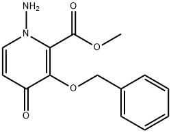 1-氨基-3-(苄氧基)-4-氧代-1,4-二氢吡啶-2-羧酸甲酯结构式