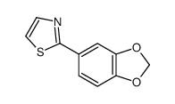 2-(1,3-benzodioxol-5-yl)-1,3-thiazole Structure