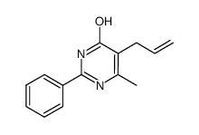 5-allyl-6-methyl-2-phenylpyrimidin-4-ol Structure