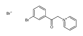 1-(3-bromophenyl)-2-pyridin-1-ium-1-ylethanone,bromide结构式