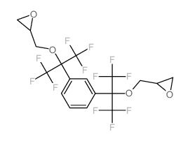 Oxirane, 2,2'-[1,3-phenylenebis[[2,2,2-trifluoro-1-(trifluoromethyl)ethylidene]oxymethylene]]bis- structure