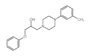 1-Piperazineethanol,4-(3-methylphenyl)-a-(phenoxymethyl)- structure