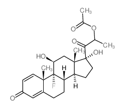 Androsta-1,4-dien-3-one,17-[2-(acetyloxy)-1-oxopropyl]-9-fluoro-11,17-dihydroxy-, (11b,17a)- (9CI) picture