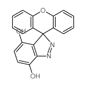 Spiro[3H-indazole-3,9'-[9H]xanthene]-4,7-diol Structure