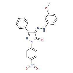 4-[(3-methoxyphenyl)hydrazono]-2-(4-nitrophenyl)-5-phenyl-2,4-dihydro-3H-pyrazol-3-one picture