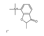 trimethyl-(2-methyl-3-oxo-1-benzofuran-7-yl)azanium,iodide Structure