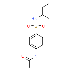 N-[4-(butan-2-ylsulfamoyl)phenyl]acetamide结构式