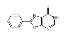 Oxazolo[5,4-d]pyrimidine-7(6H)-thione,2-phenyl- Structure