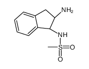 N-[(1R,2R)-2-amino-2,3-dihydro-1H-inden-1-yl]methanesulfonamide结构式