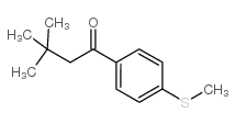 3,3-dimethyl-1-(4-methylsulfanylphenyl)butan-1-one结构式