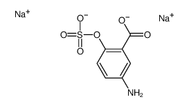 disodium,5-amino-2-sulfonatooxybenzoate Structure