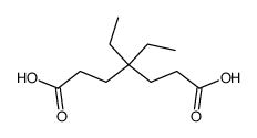 4,4-diethyl-heptanedioic acid Structure