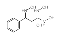 1,1,3-tris(hydroxyamino)-3-phenyl-propan-1-ol结构式