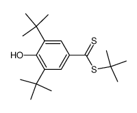 t-butyl 3,5-di-t-butyl-4-hydroxydithiobenzoate Structure