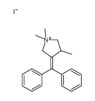 3-benzhydrylidene-1,1,4-trimethylpyrrolidin-1-ium,iodide Structure