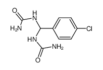 1,1'-(4-chlorophenylmethylene)diurea结构式