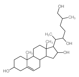 Cholest-5-ene-3,16,22,26-tetrol(9CI) Structure