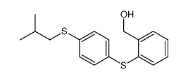 [2-[4-(2-methylpropylsulfanyl)phenyl]sulfanylphenyl]methanol Structure