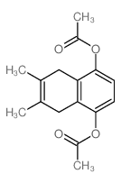 (4-acetyloxy-6,7-dimethyl-5,8-dihydronaphthalen-1-yl) acetate Structure