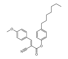 (4-heptylphenyl) 2-cyano-3-(4-methoxyphenyl)prop-2-enoate Structure