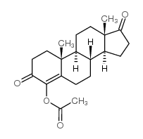 4-Androsten-4-ol-3,17-dione acetate Structure