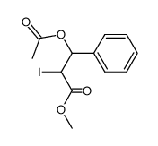 methyl 3-acetoxy-2-iodo-3-phenylpropanoate Structure