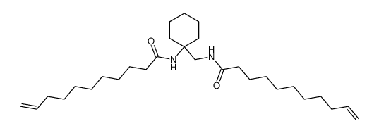 Undec-10-enoic acid [1-(undec-10-enoylamino-methyl)-cyclohexyl]-amide Structure