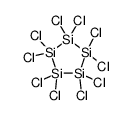 1,1,2,2,3,3,4,4,5,5-decachloropentasilolane structure