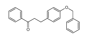 1-phenyl-3-(4-phenylmethoxyphenyl)propan-1-one结构式