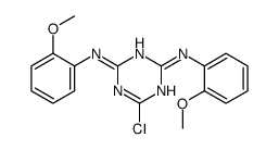 1,3,5-Triazine-2,4-diamine,6-chloro-N,N'-bis(2-methoxyphenyl)结构式