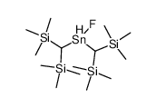 bis[bis(trimethylsilyl)methyl]fluorostannane Structure