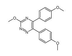 3-methoxy-5,6-bis(4-methoxyphenyl)-1,2,4-triazine Structure