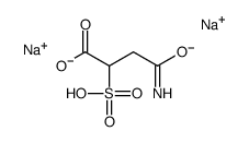 disodium 4-amino-4-oxo-2-sulphonatobutyrate Structure