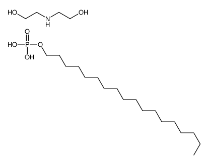 octadecyl dihydrogen phosphate, compound with 2,2'-iminodiethanol (1:1) Structure