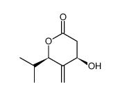 2H-Pyran-2-one,tetrahydro-4-hydroxy-5-methylene-6-(1-methylethyl)-,(4R,6R)-(9CI)结构式