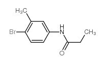 N-(4-bromo-3-methylphenyl)propanamide structure