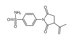 4-(2,5-dioxo-3-prop-1-en-2-ylpyrrolidin-1-yl)benzenesulfonamide结构式