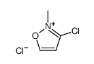 3-chloro-2-methyl-isoxazolium, chloride Structure