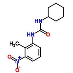 1-Cyclohexyl-3-(2-methyl-3-nitrophenyl)urea Structure