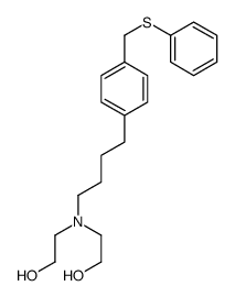 2-[2-hydroxyethyl-[4-[4-(phenylsulfanylmethyl)phenyl]butyl]amino]ethanol Structure