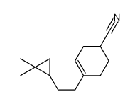 4-[2-(2,2-dimethylcyclopropyl)ethyl]cyclohex-3-ene-1-carbonitrile Structure